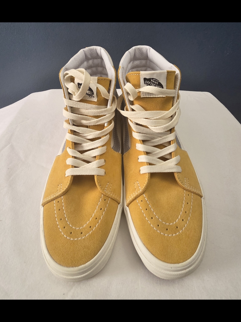 Vans Sk8-Hi Suede High Top Sneakers - Mustard Yellow